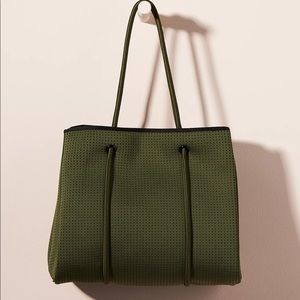 Brand New Anthropologie Jimelia Olive Green Tote